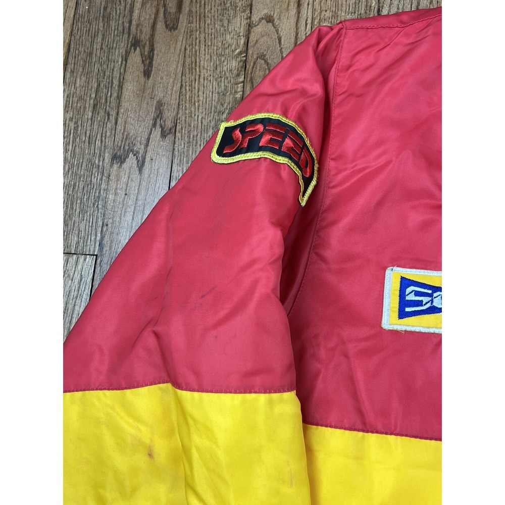 Vintage Jeff Gordon Nascar Racing Dupont Rainbow Puffer Jacket Men's Size XL - Picture 6 of 8